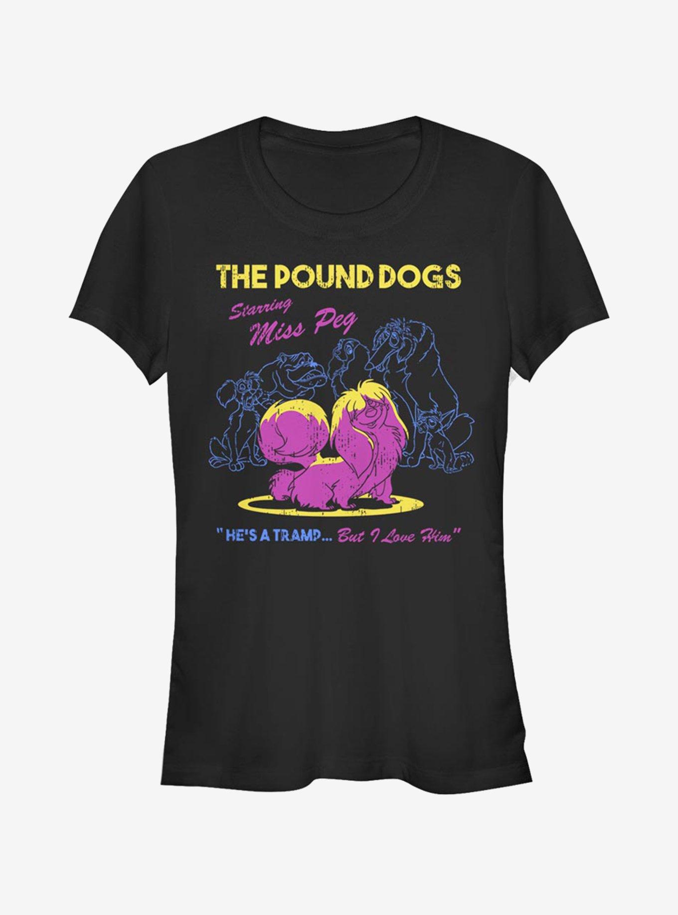 Disney Lady And The Tramp Miss Peg Girls T-Shirt, BLACK, hi-res