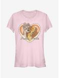 Disney Lady And The Tramp Vintage Valentine Girls T-Shirt, LIGHT PINK, hi-res