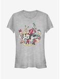 Disney Mickey Mouse Holiday Group Girls T-Shirt, ATH HTR, hi-res