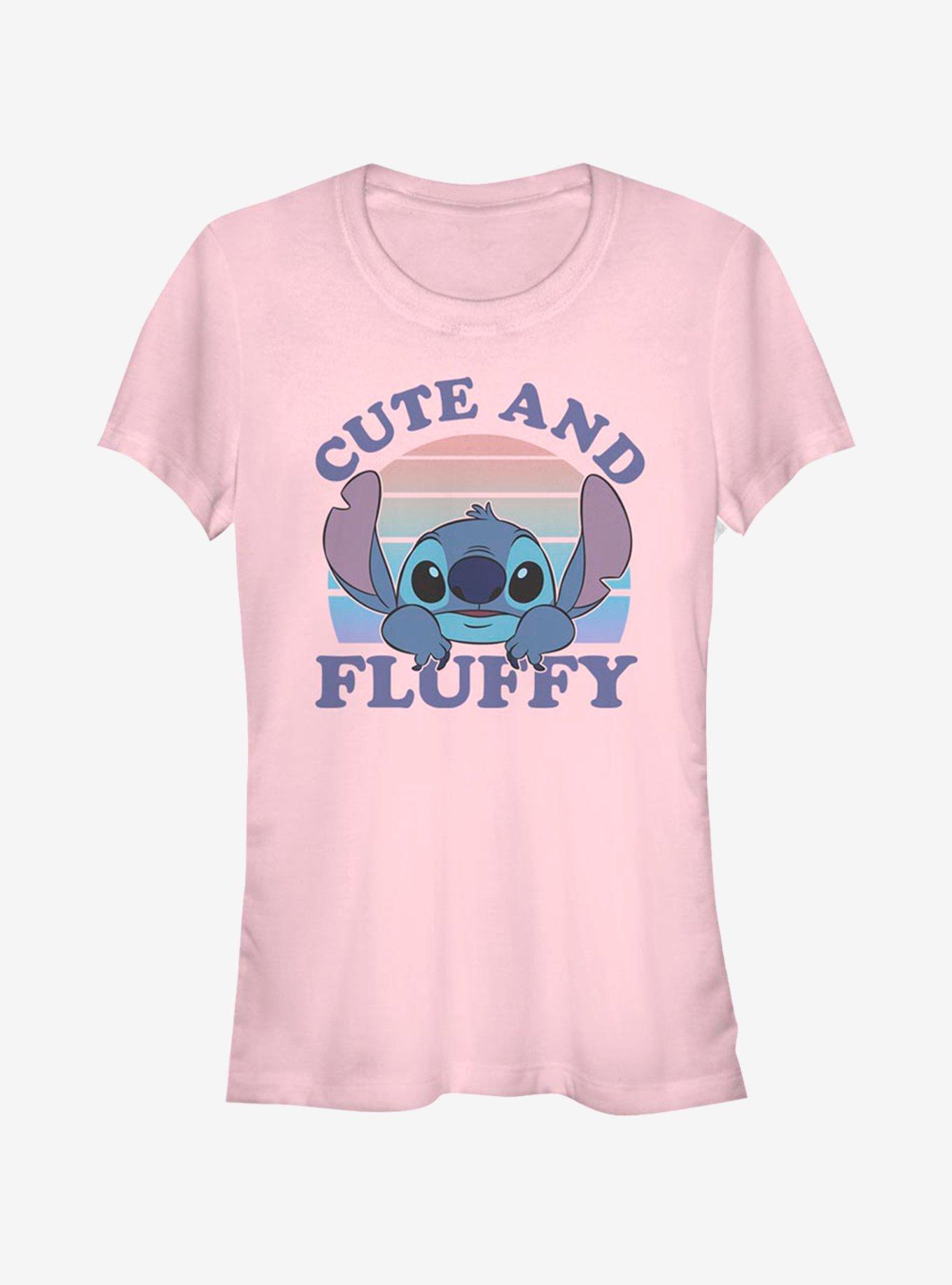 Disney Lilo & Stitch Cute And Fluffy Girls T-Shirt, LIGHT PINK, hi-res
