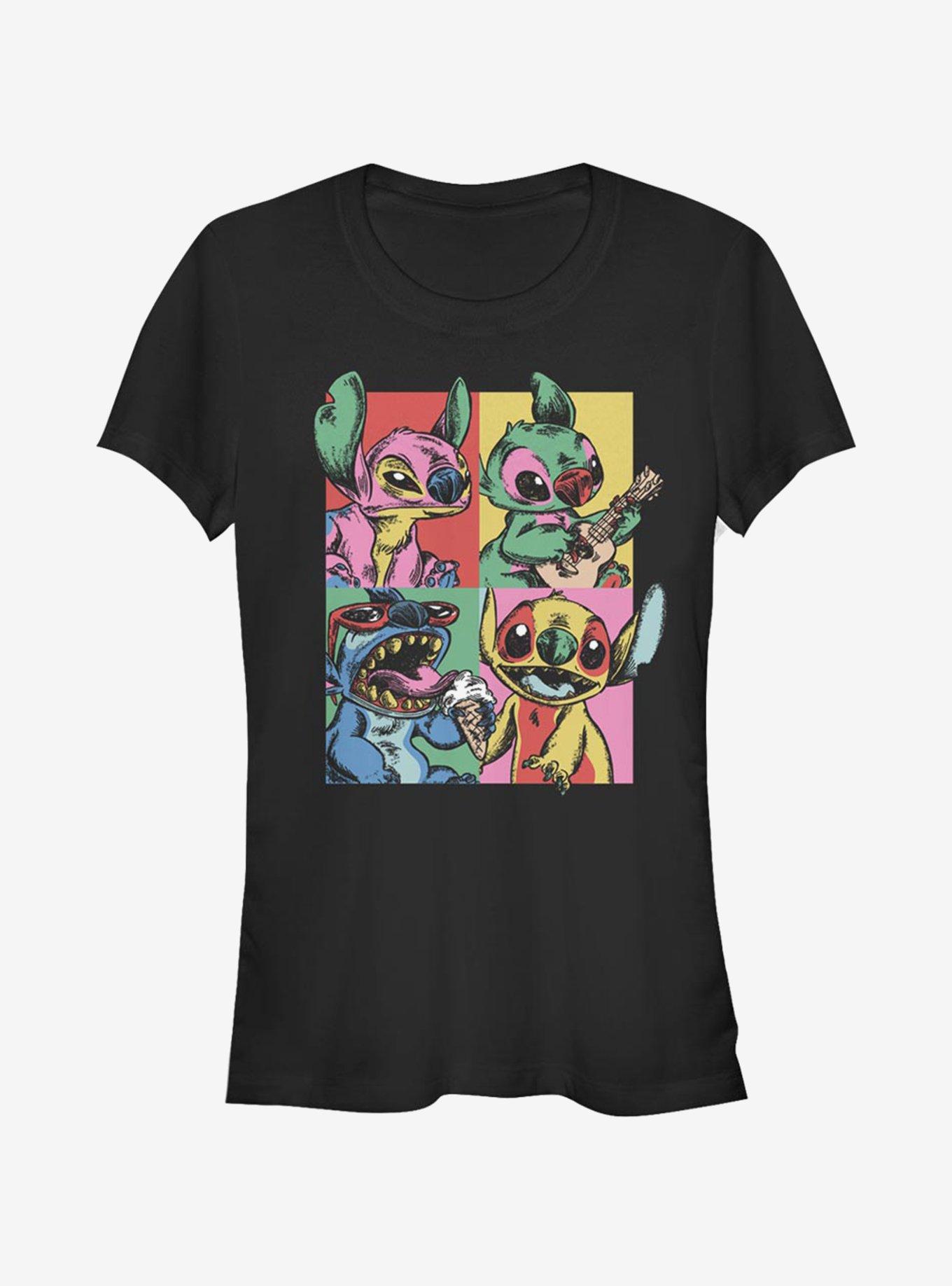 Disney Lilo & Stitch Grunge Stitch Girls T-Shirt, , hi-res