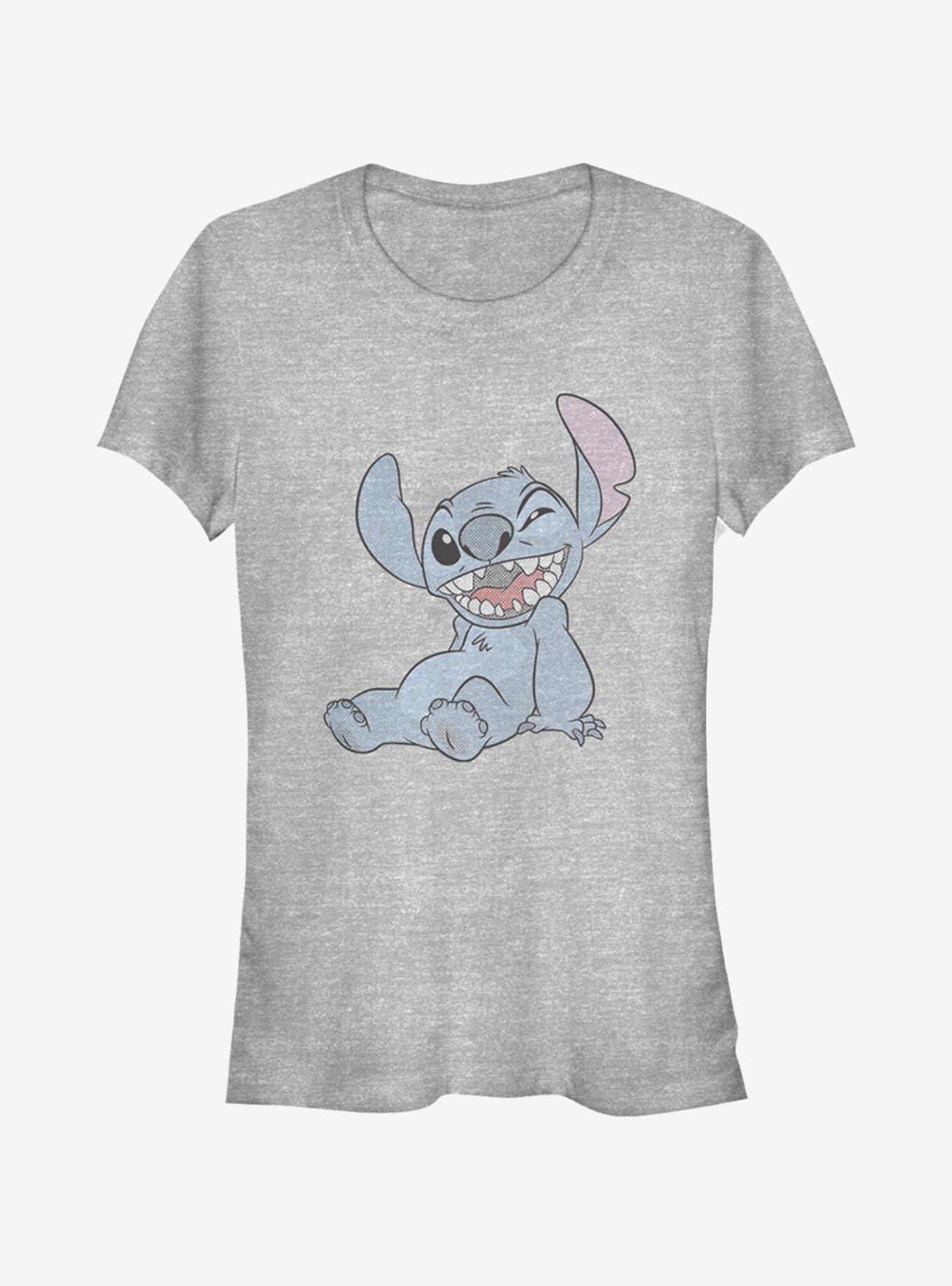 Disney Lilo & Stitch Half Tone Stitch Girls T-Shirt, ATH HTR, hi-res