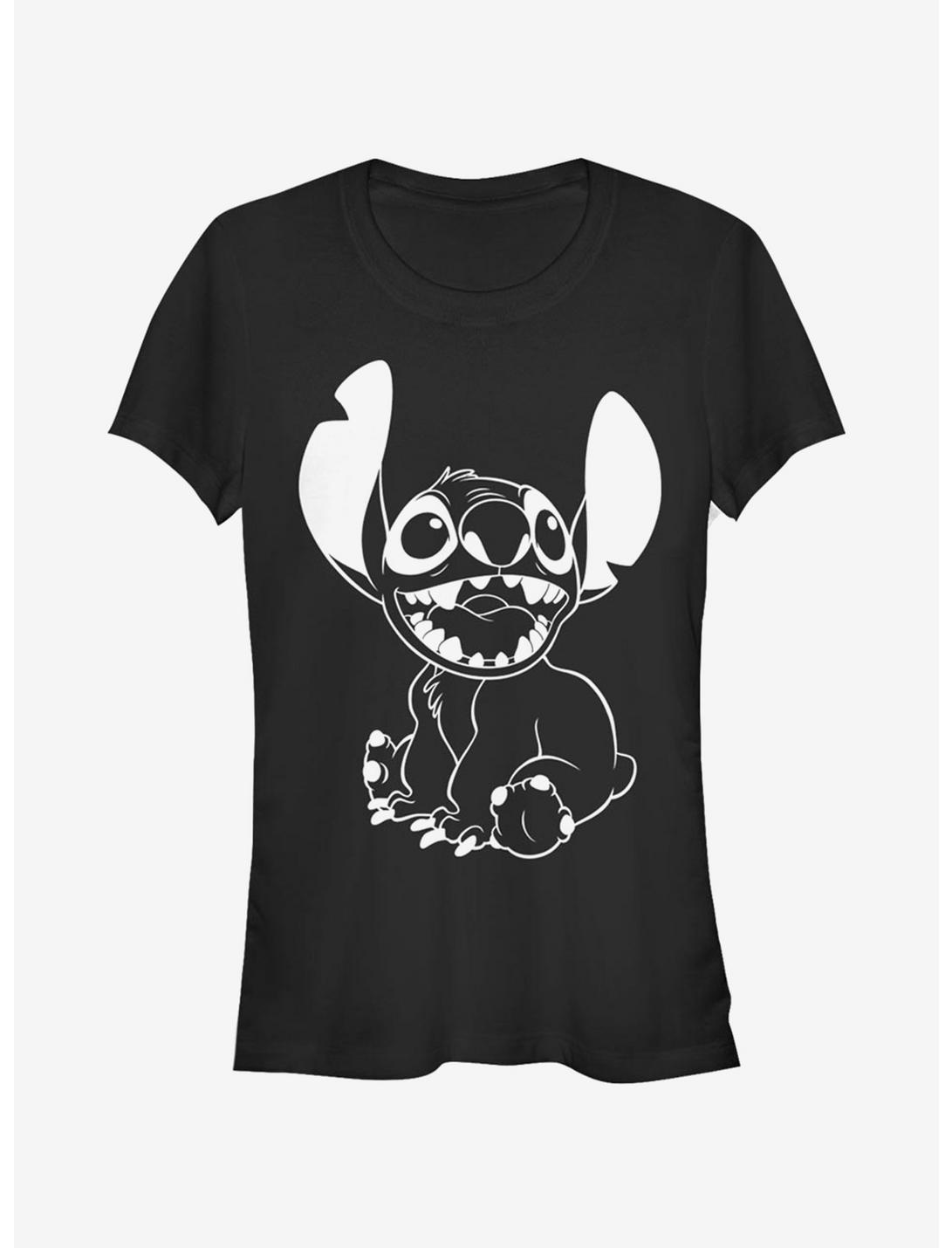Disney Lilo & Stitch Negative Stitch Girls T-Shirt, BLACK, hi-res