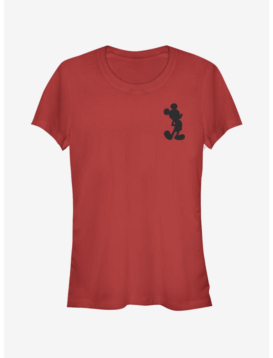 Disney Mickey Mouse Mickey Silhouette Girls T-Shirt, RED, hi-res