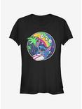 Disney Lilo & Stitch Retro Rainbow Girls T-Shirt, BLACK, hi-res