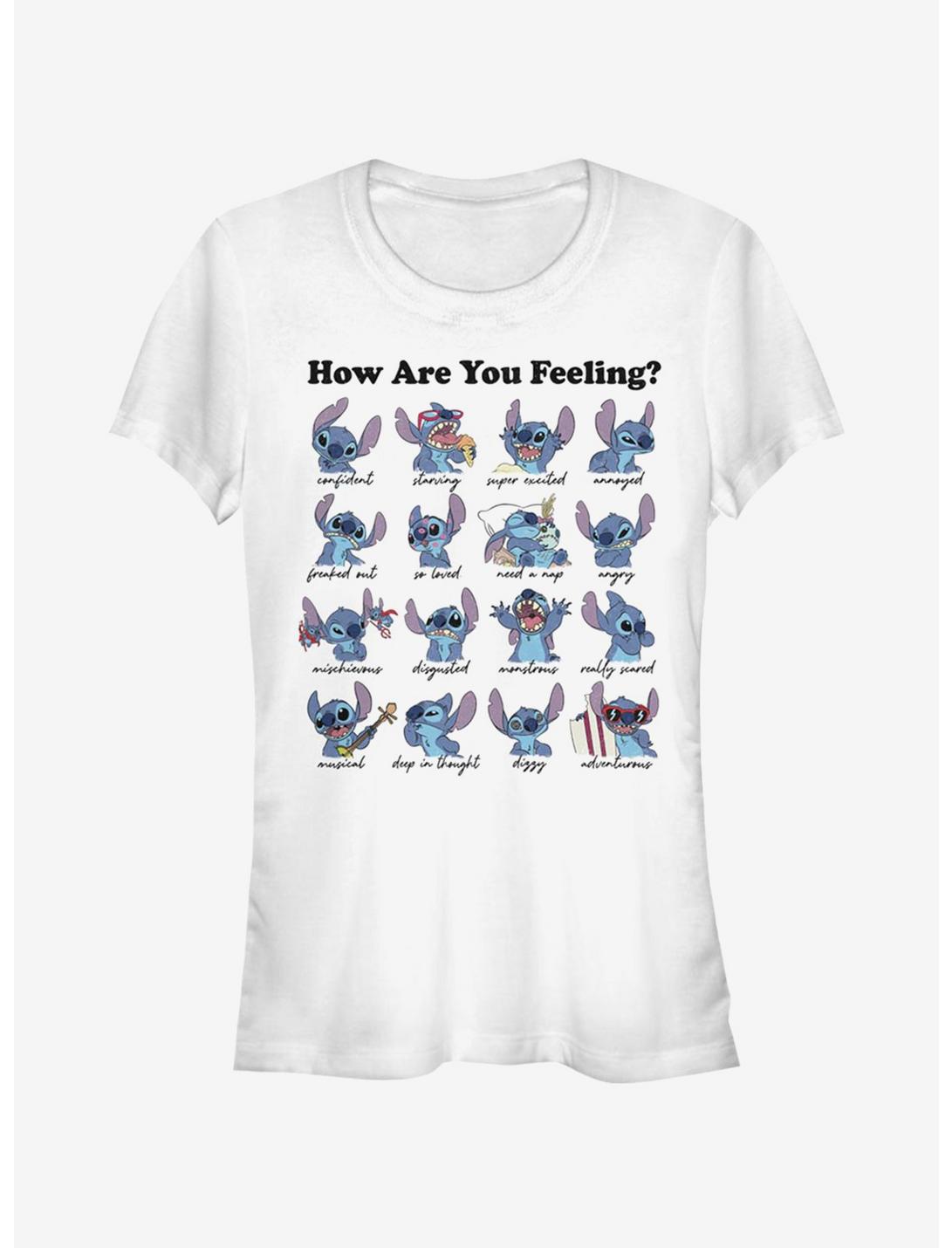 Disney Lilo & Stitch Stitch Moods Girls T-Shirt, WHITE, hi-res