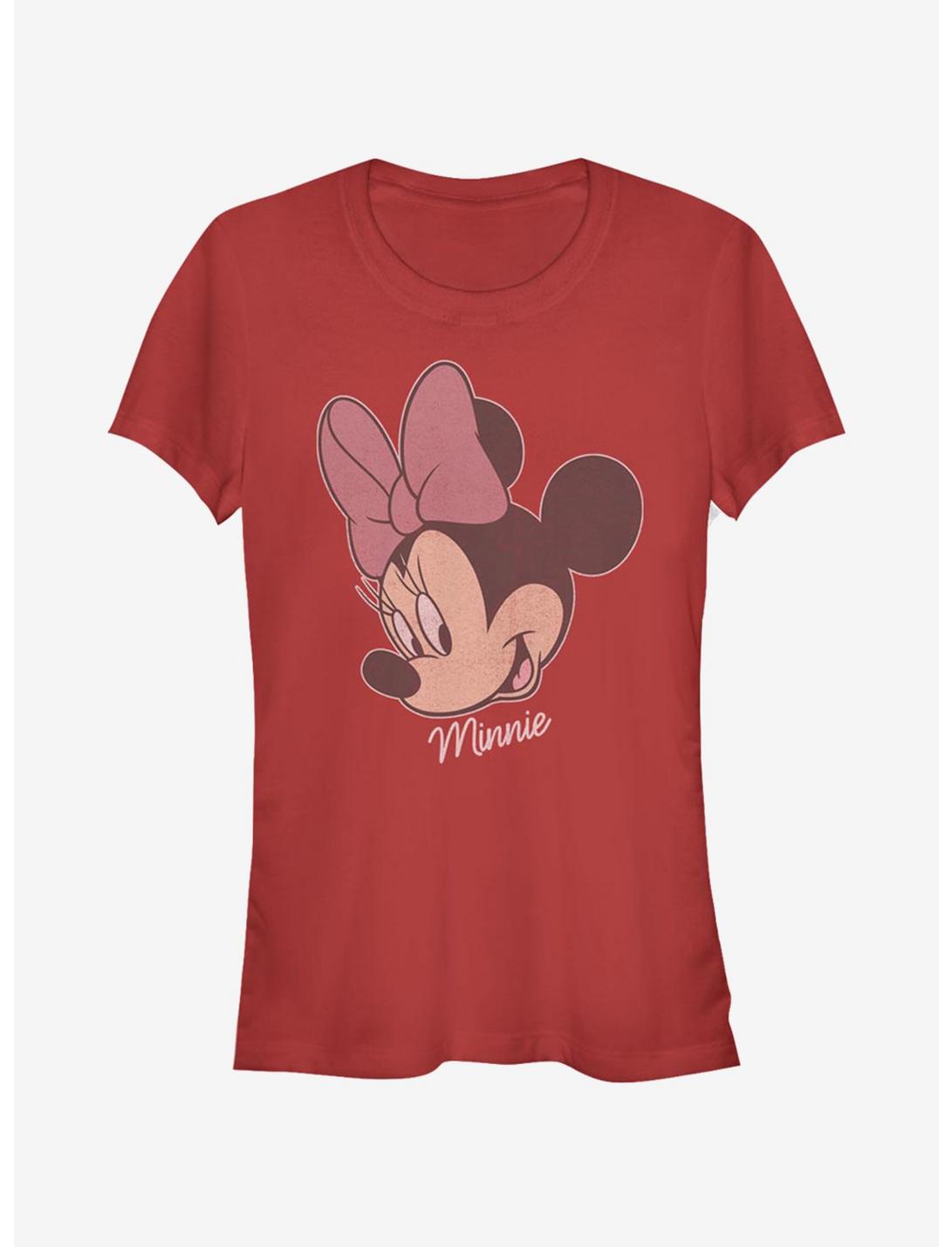 Disney Mickey Mouse Minnie Big Face Distressed Girls T-Shirt, , hi-res