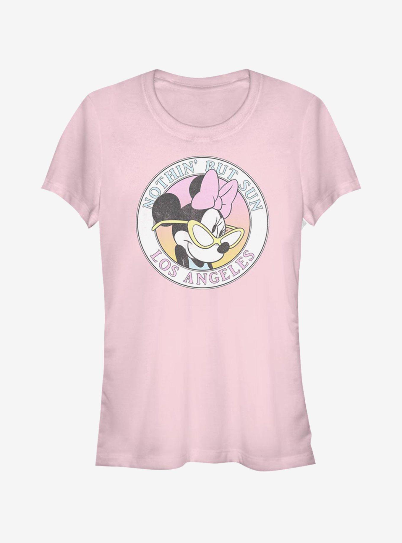 Disney Mickey Mouse Minnie LA Girls T-Shirt, LIGHT PINK, hi-res