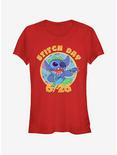 Disney Lilo & Stitch Stitch Day Girls T-Shirt, RED, hi-res