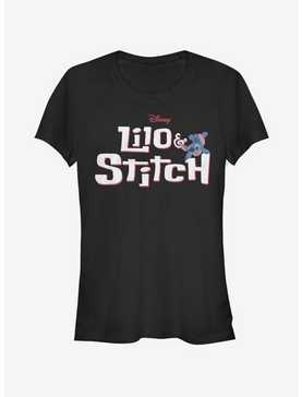 Disney Lilo & Stitch Stitch With Logo Girls T-Shirt, , hi-res