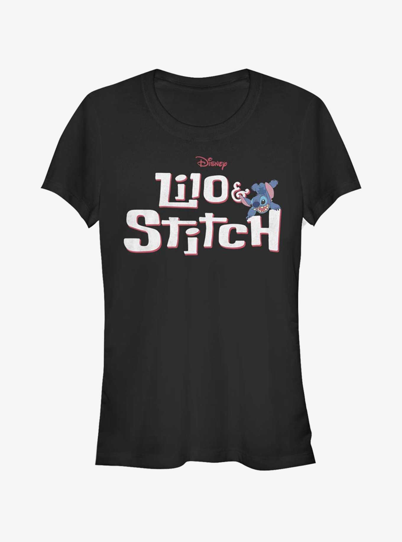 Disney Lilo & Stitch Stitch With Logo Girls T-Shirt, , hi-res