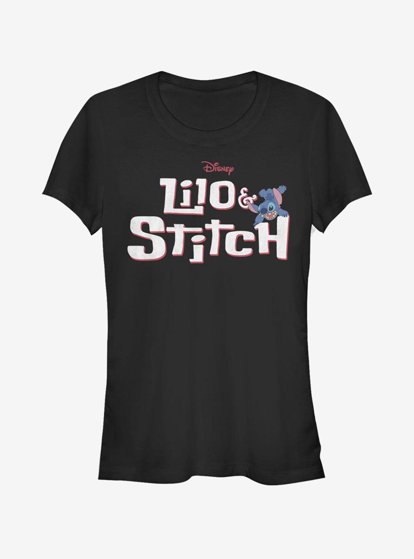 Disney Lilo & Stitch Stitch With Logo Girls T-Shirt, , hi-res