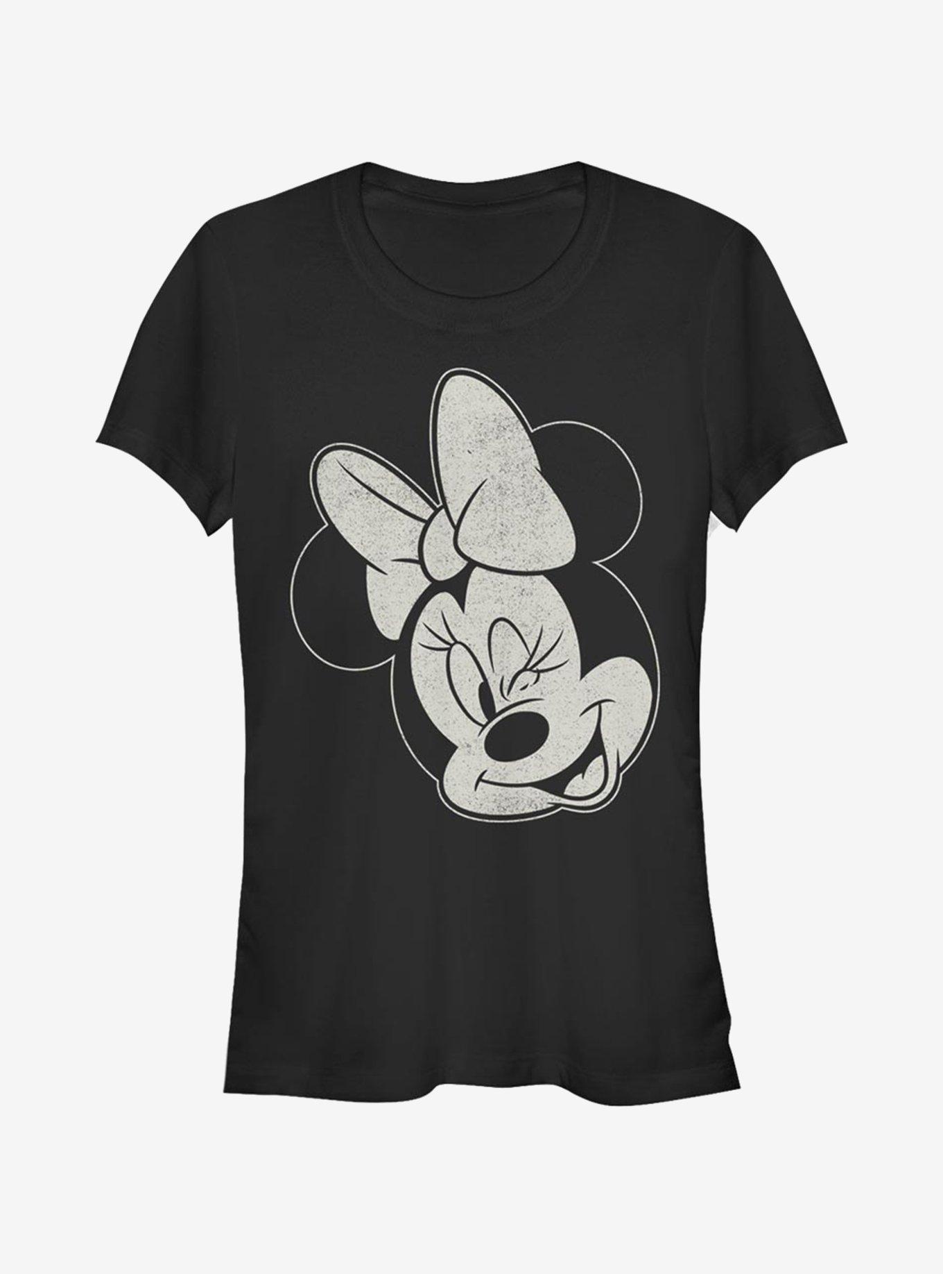 Disney Mickey Mouse Minnie Wink Girls T-Shirt, BLACK, hi-res