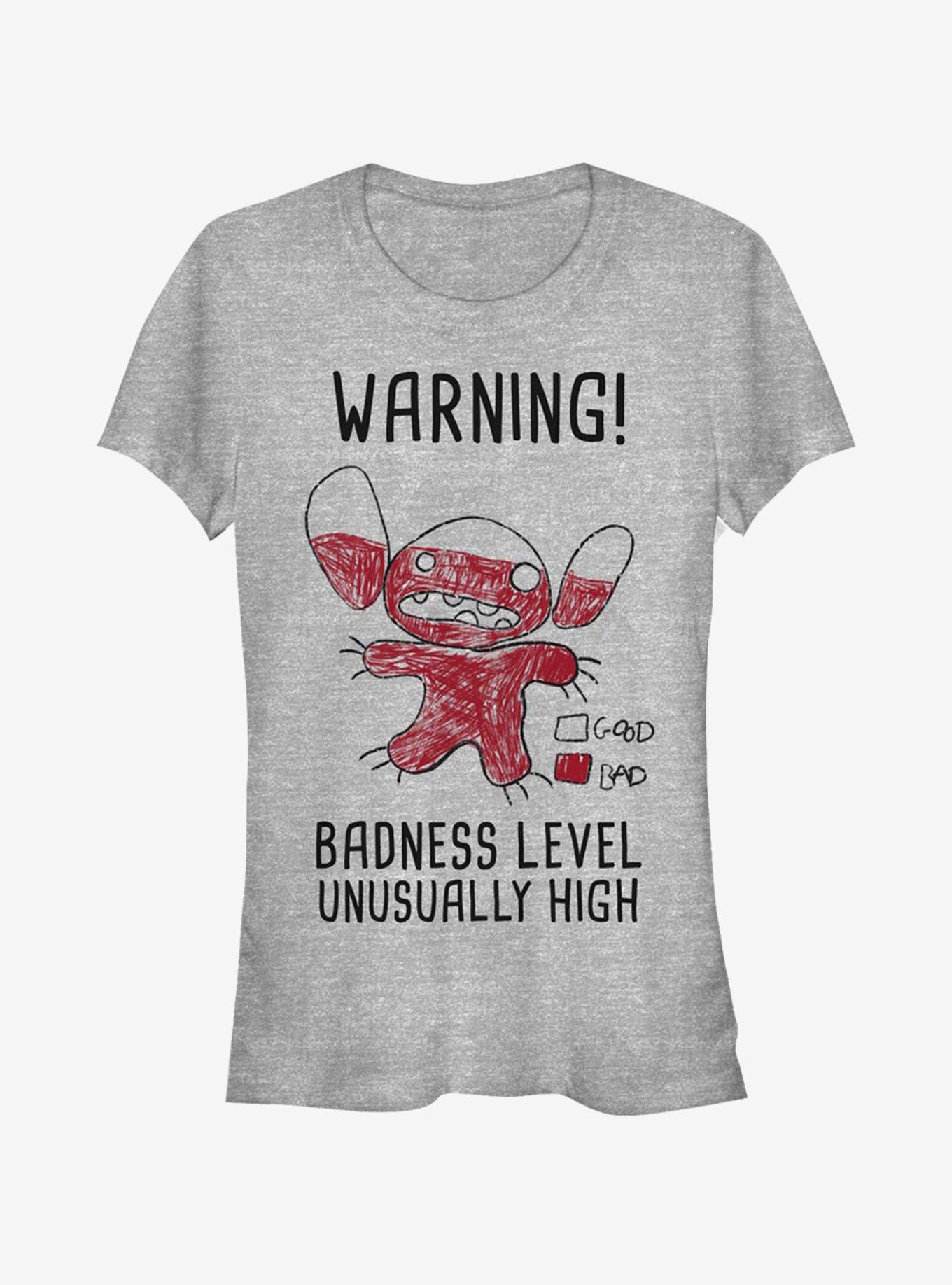 Disney Lilo & Stitch Warning Drawing Sitch Girls T-Shirt, , hi-res