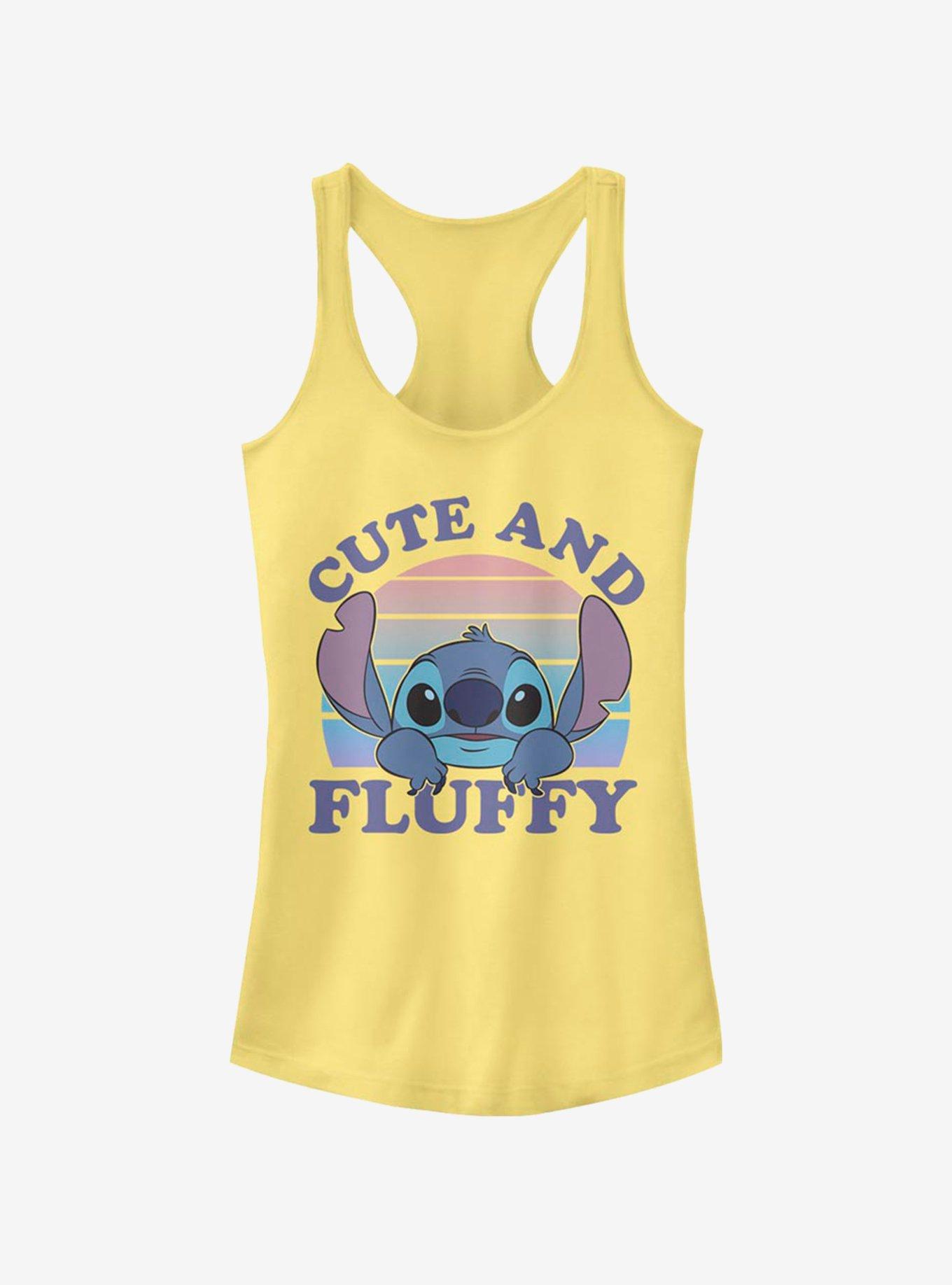 Disney Lilo & Stitch Cute And Fluffy Girls Tank, BANANA, hi-res