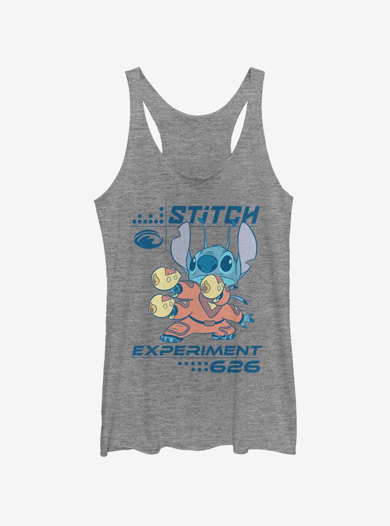 Disney Lilo & Stitch Experiment 626 Girls Tank, GRAY HTR, hi-res