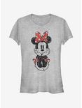 Disney Minnie Mouse Sitting Minnie Sketch Girls T-Shirt, ATH HTR, hi-res