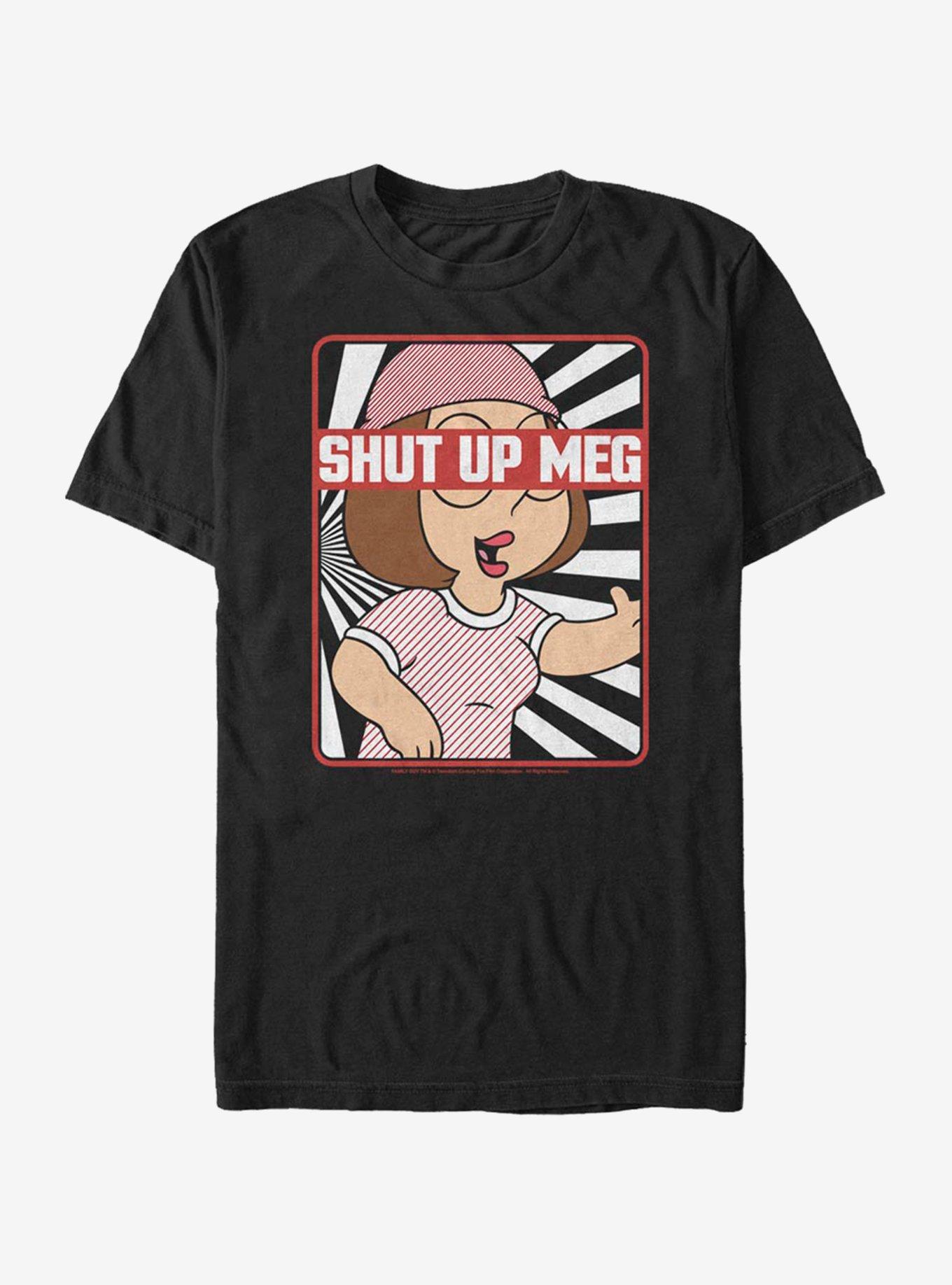 Family Guy Shut Up Meg T-Shirt, BLACK, hi-res