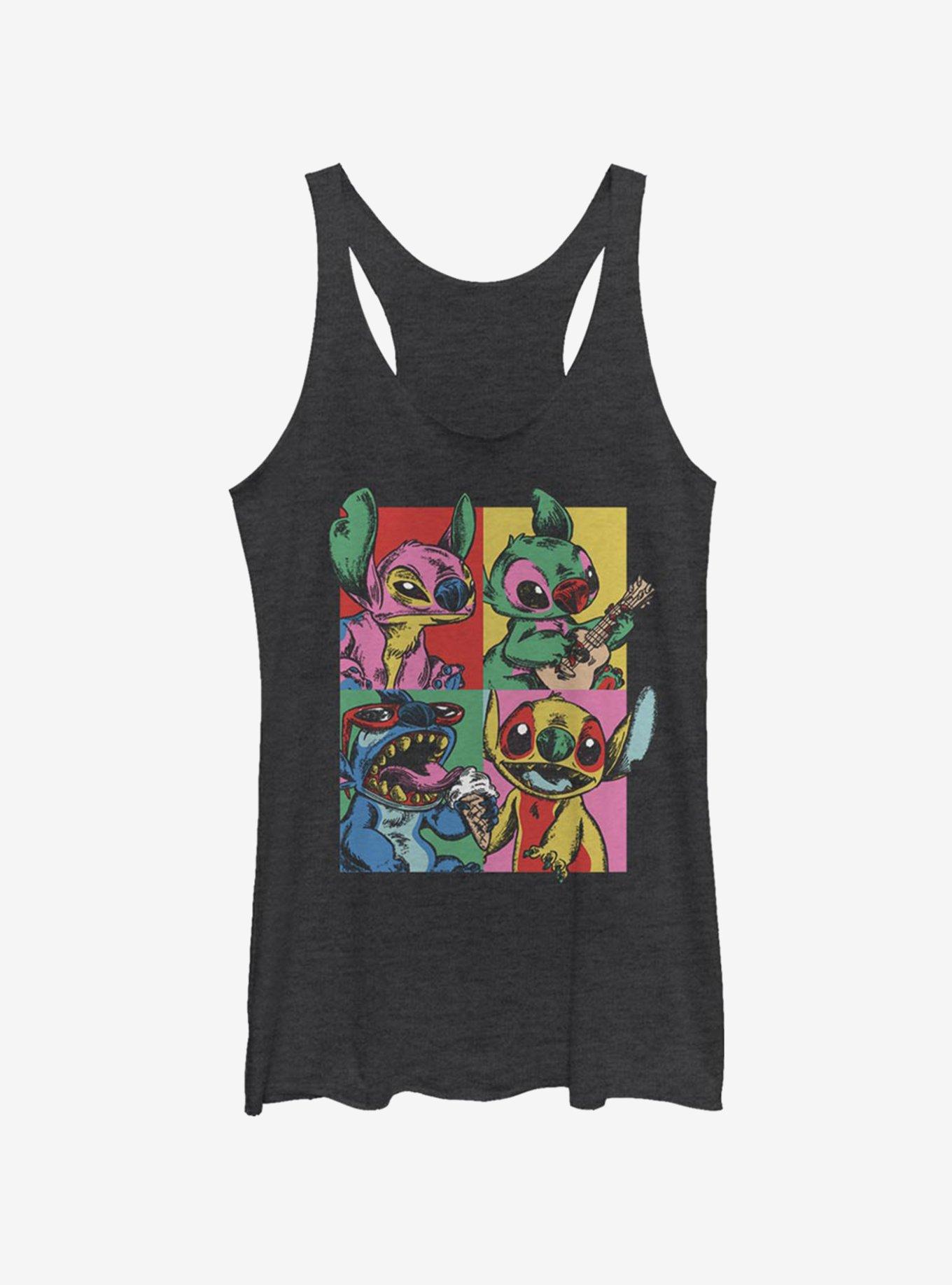 Disney Lilo & Stitch Grunge Stitch Girls Tank, , hi-res