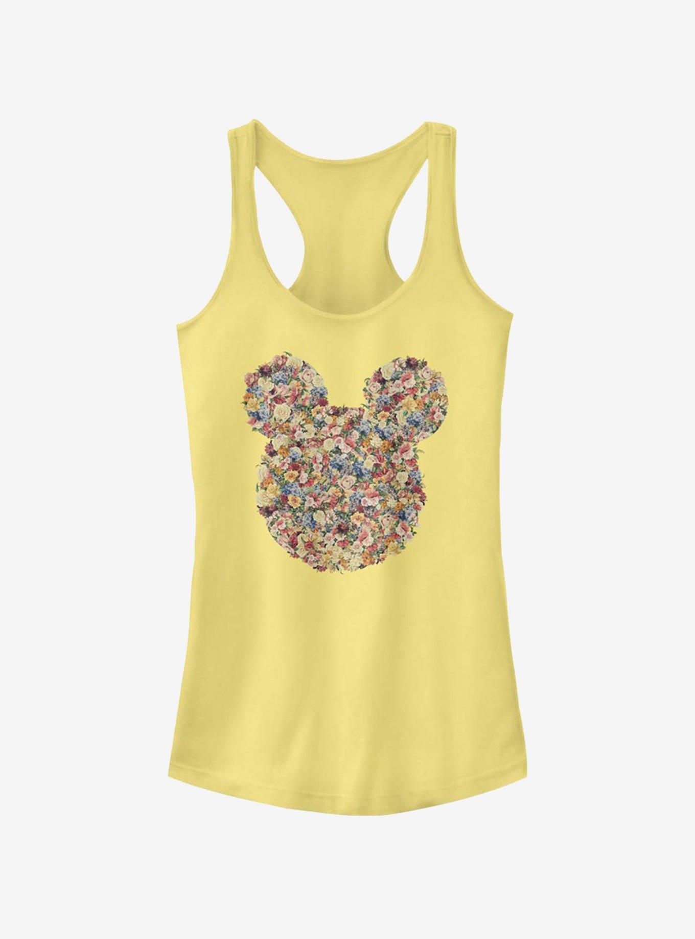 Disney Mickey Mouse Floral Mickey Head Girls Tank, , hi-res