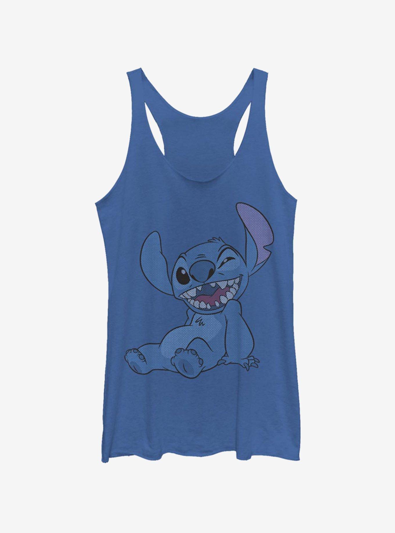 Disney Lilo & Stitch Half Tone Stitch Girls Tank, ROY HTR, hi-res