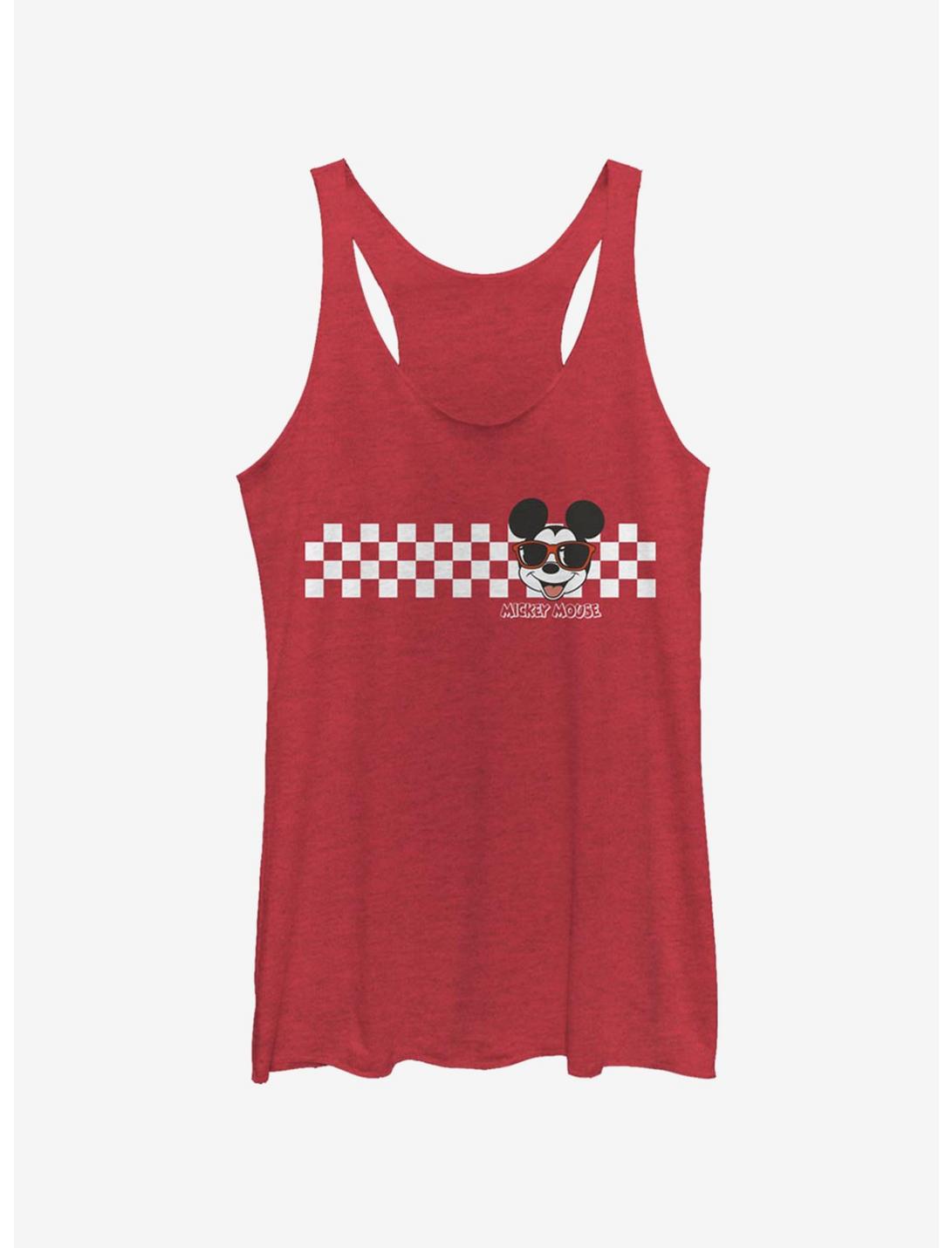 Disney Mickey Mouse Mickey Checkers Girls Tank, RED HTR, hi-res