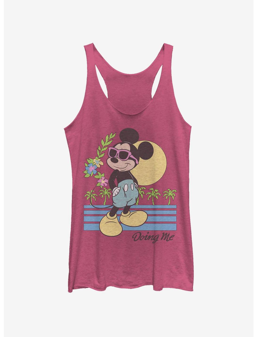 Disney Mickey Mouse Mickey Doing Me Girls Tank, PINK HTR, hi-res