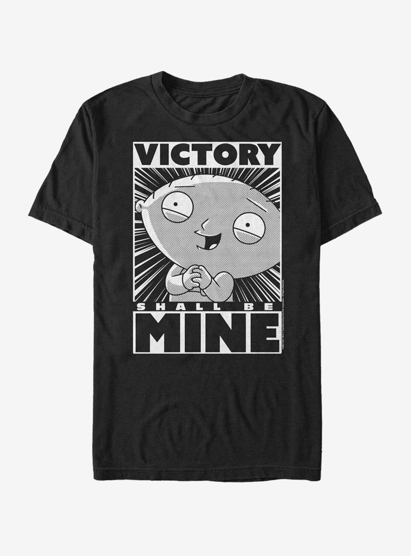 Family Guy Stewie Victory T-Shirt, BLACK, hi-res