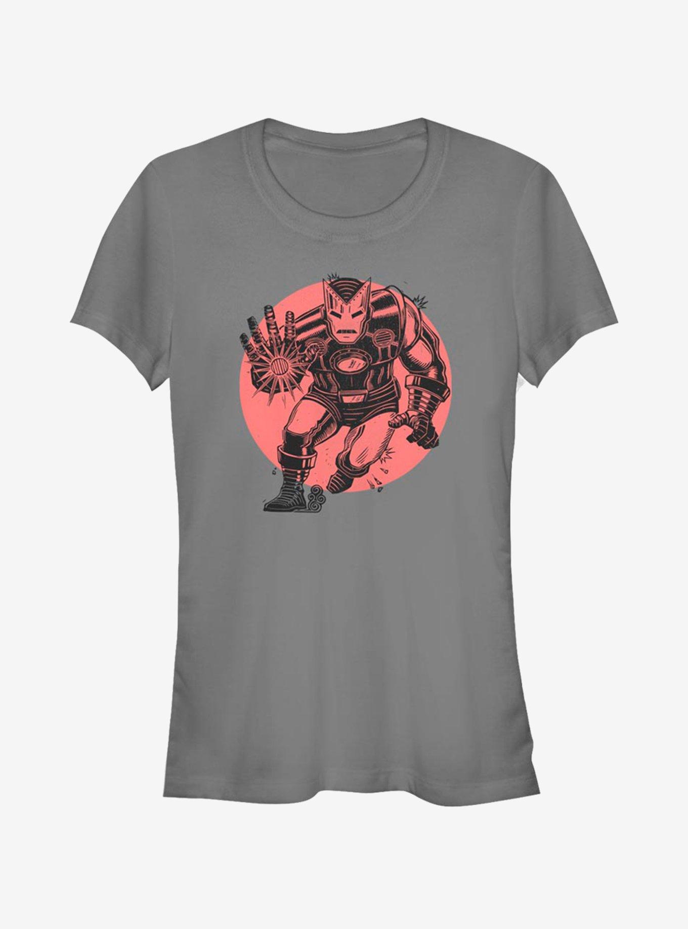 Marvel Iron Man Red Sun Girls T-Shirt, CHARCOAL, hi-res