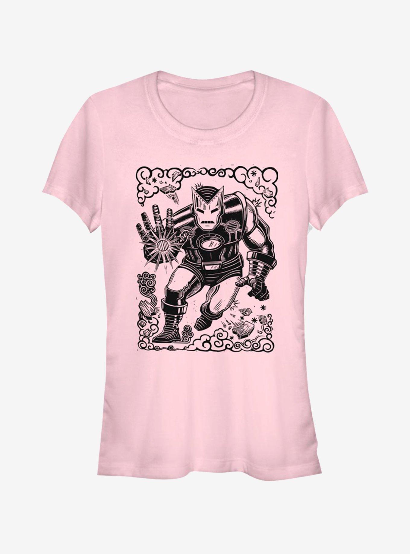 Marvel Iron Man Stencil Girls T-Shirt, , hi-res