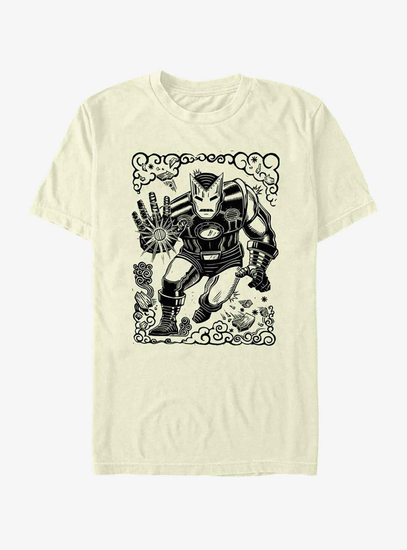 Marvel Iron Man Stencil T-Shirt