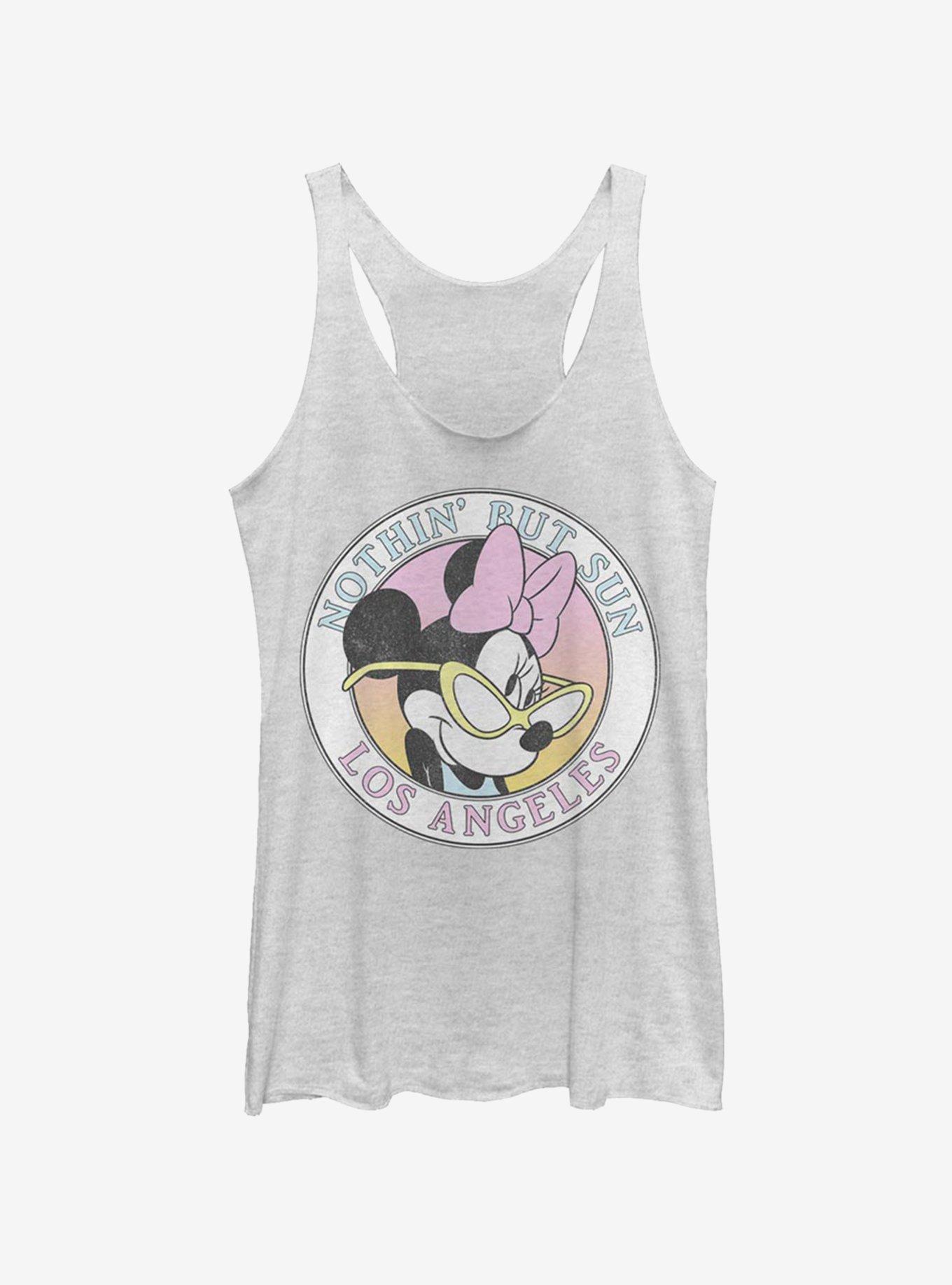 Disney Mickey Mouse Minnie LA Girls Tank, WHITE HTR, hi-res