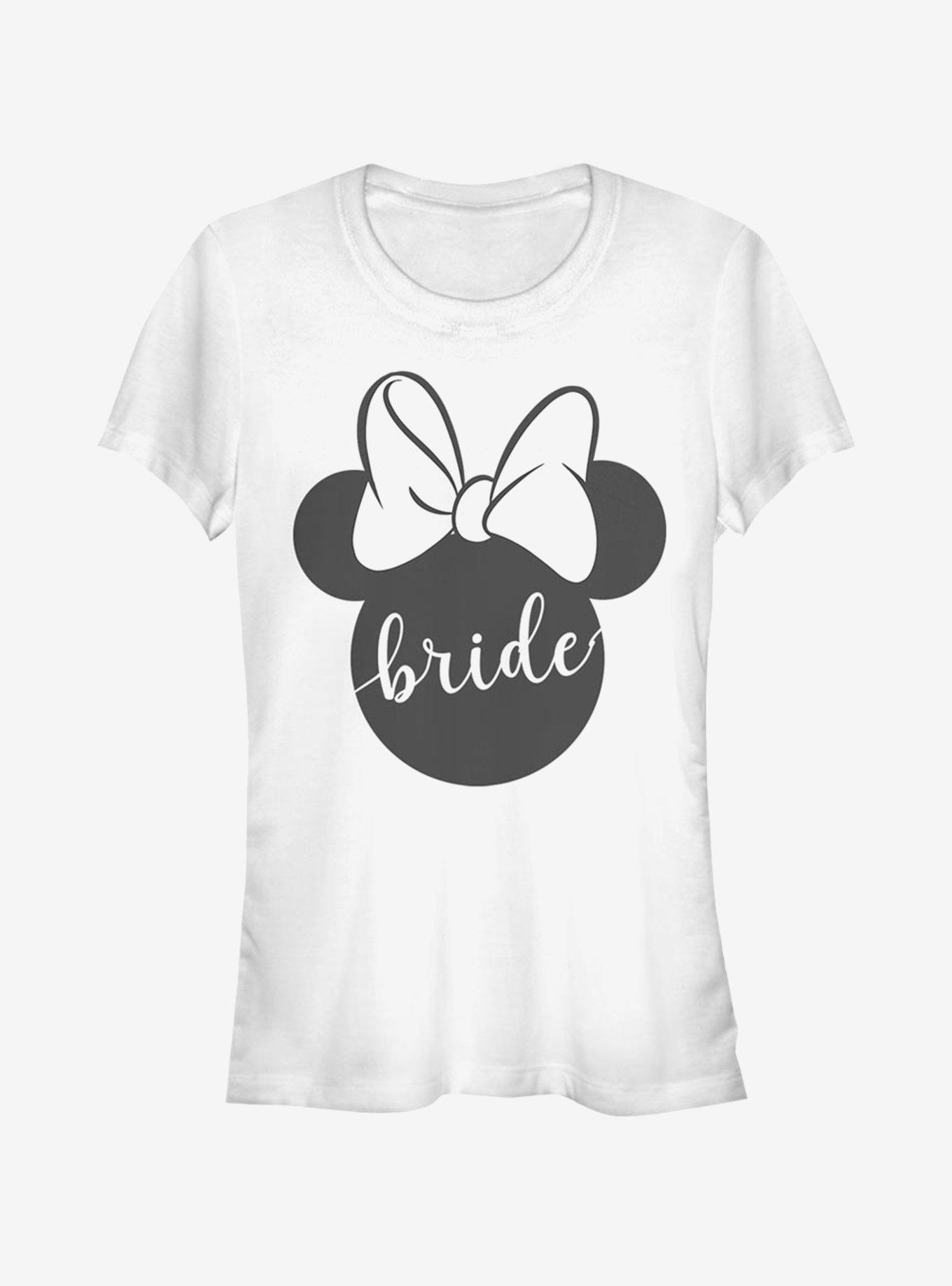 Disney Mickey Mouse Bow Bride Girls T-Shirt, WHITE, hi-res