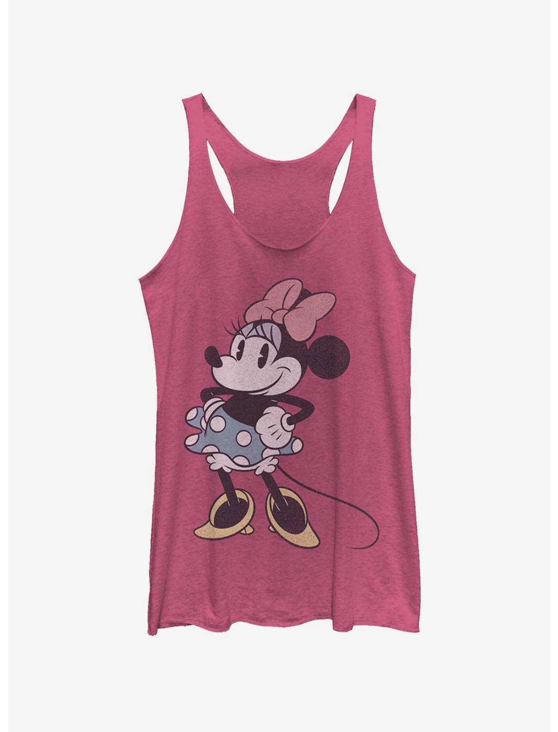Disney Mickey Mouse Minnie Stand Girls Tank, PINK HTR, hi-res