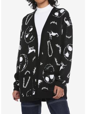 The Nightmare Before Christmas Back Lacing Open Cardigan, , hi-res
