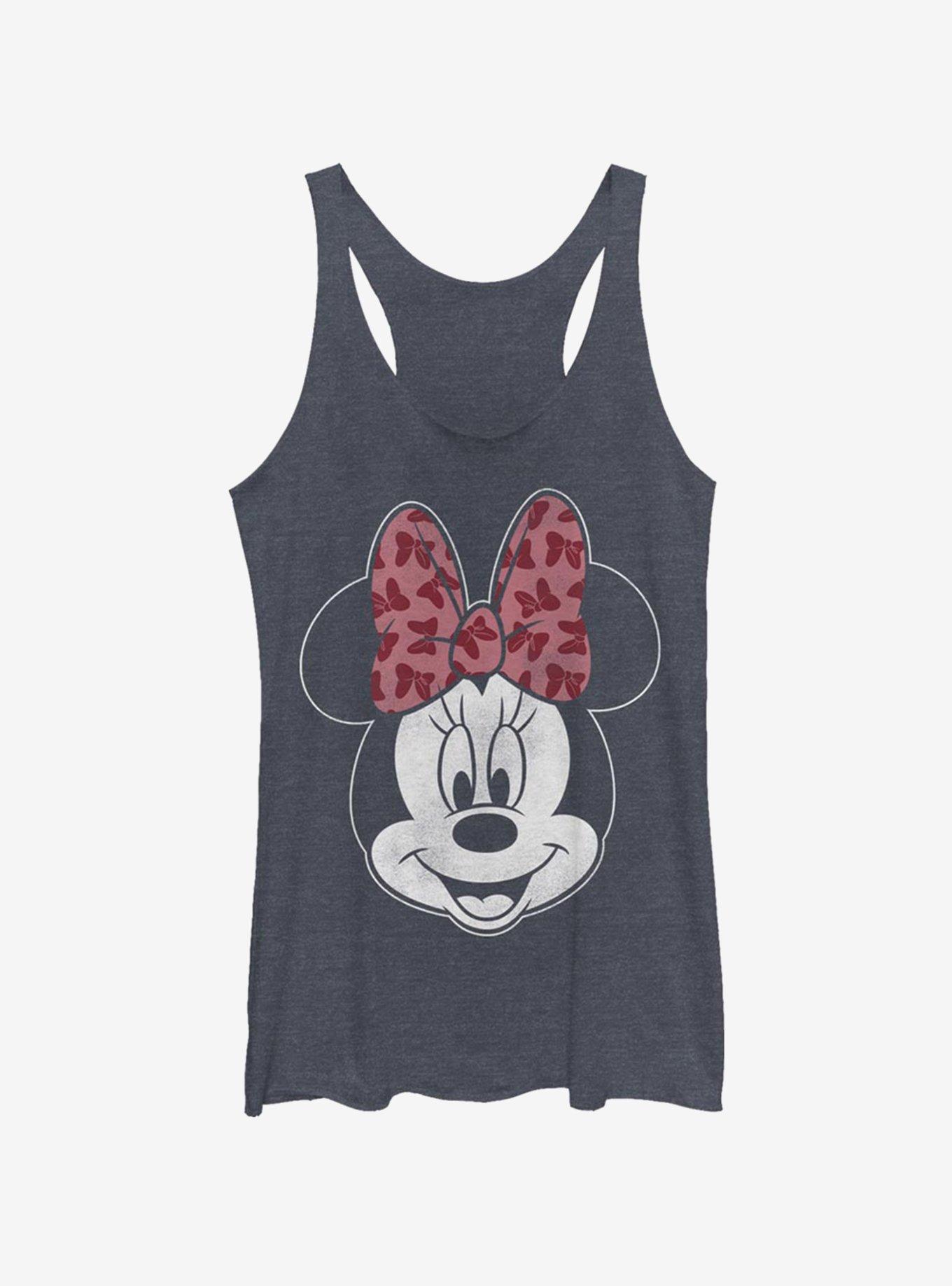 Disney Mickey Mouse Modern Minnie Inverse Girls Tank, NAVY HTR, hi-res