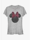 Disney Mickey Mouse Minnie Leopard Bow Girls T-Shirt, ATH HTR, hi-res