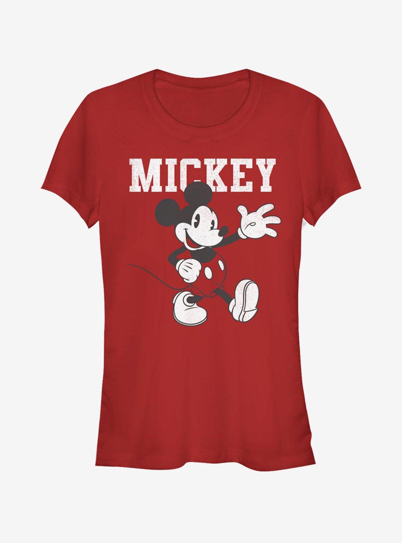 Disney Mickey Mouse Simply Mickey Girls T-Shirt, RED, hi-res