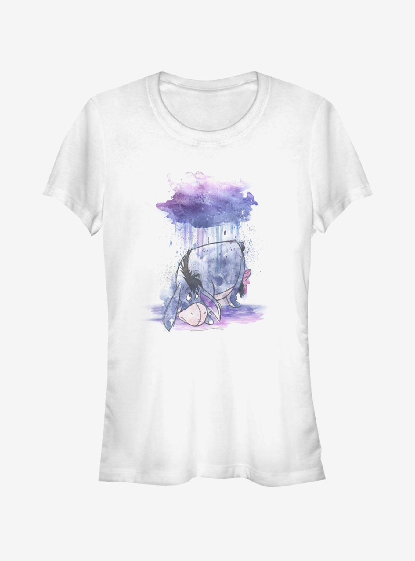 Disney Winnie The Pooh Watercolor Eeyore Girls T-Shirt, WHITE, hi-res