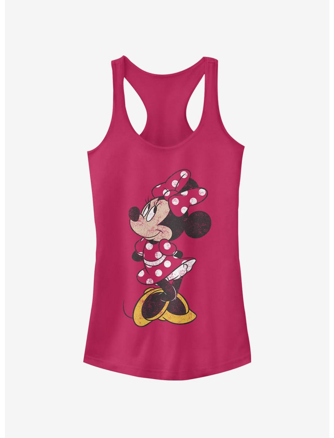 Disney Minnie Mouse Modern Vintage Minnie Girls Tank Top, RASPBERRY, hi-res
