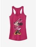 Disney Minnie Mouse Modern Vintage Minnie Girls Tank Top, RASPBERRY, hi-res