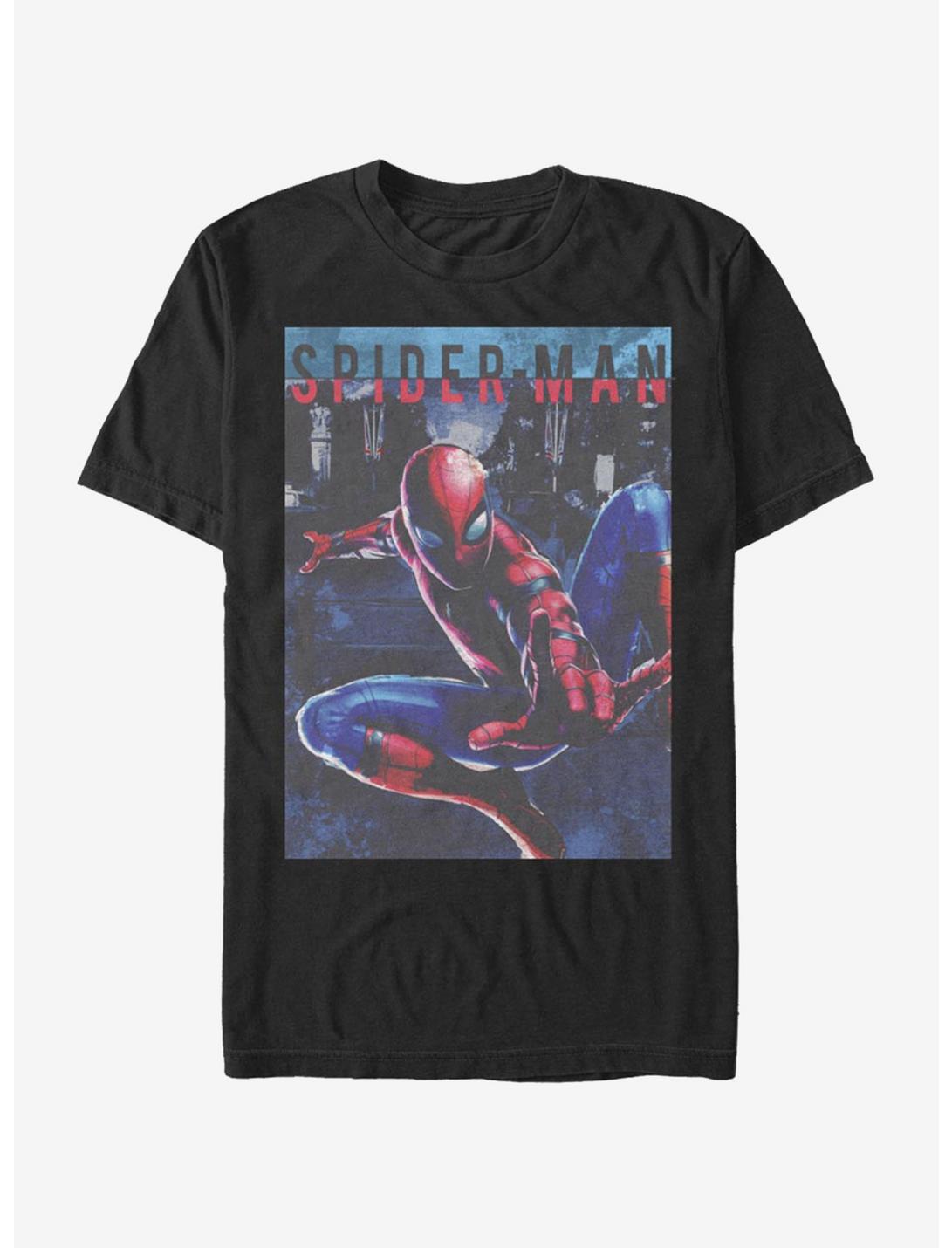Marvel Spider-Man Spider Poster T-Shirt, BLACK, hi-res