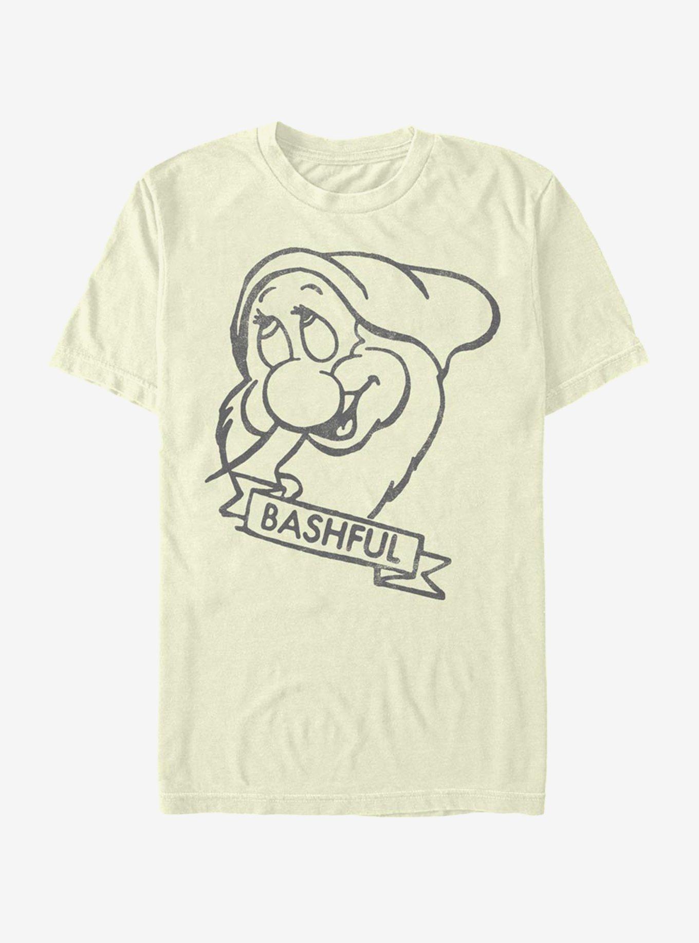 Disney Snow White And The Seven Dwarfs Bashful T-Shirt, NATURAL, hi-res