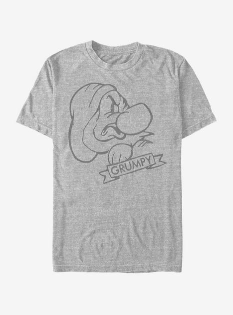 Disney Snow White And The Seven Dwarfs Grumpy T-Shirt - GREY | Hot Topic