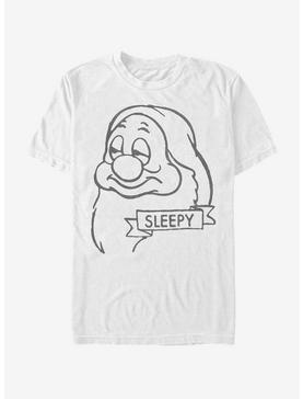 Disney Snow White And The Seven Dwarfs Sleepy T-Shirt, WHITE, hi-res