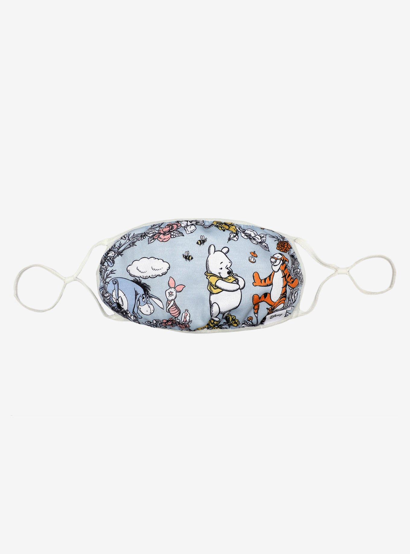 Disney Winnie The Pooh Friends & Flowers Adjustable Fashion Face Mask, , hi-res