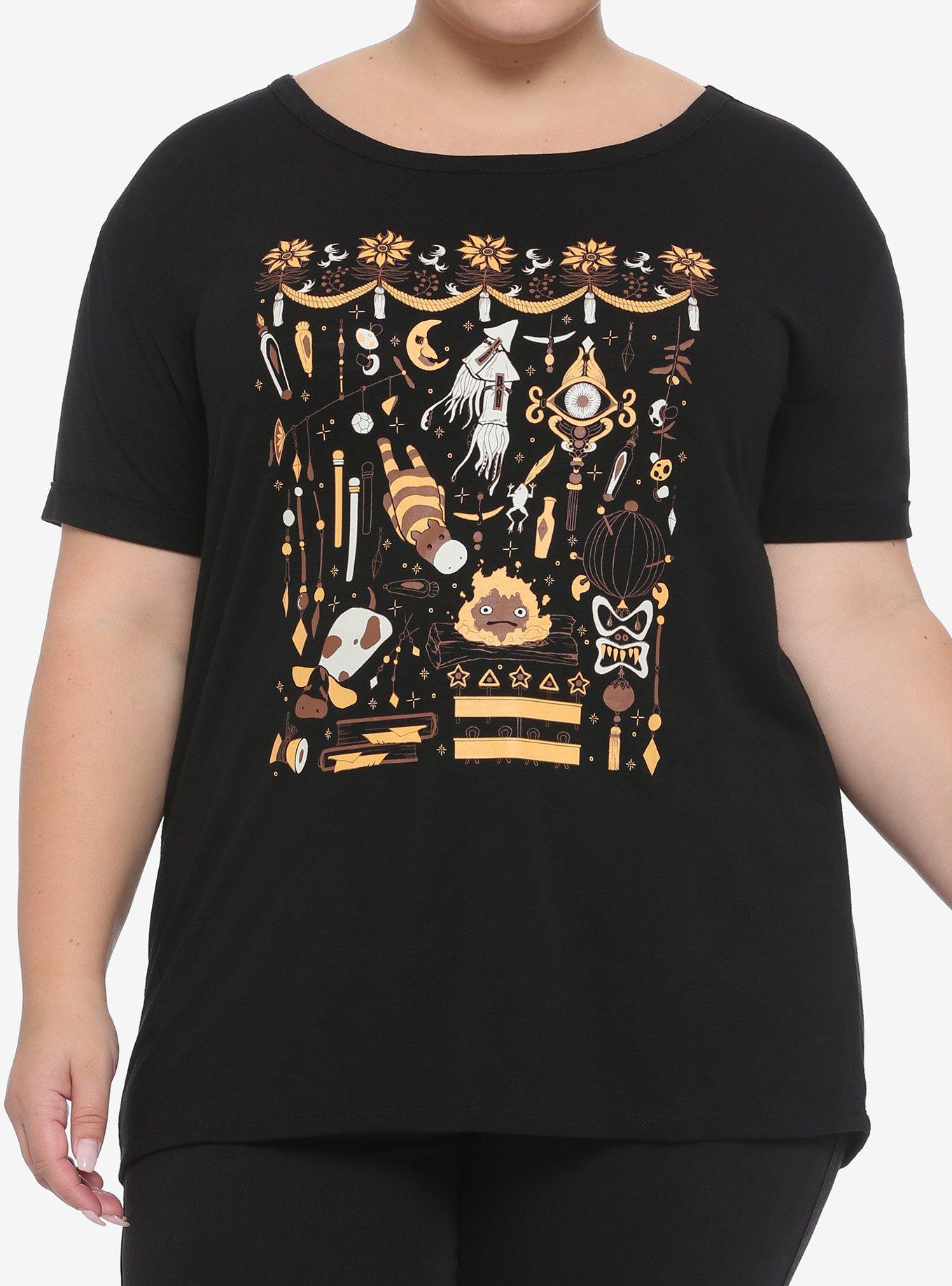 Her Universe Studio Ghibli Howl's Moving Castle Howl's Room Girls T-Shirt Plus Size, MULTI, hi-res