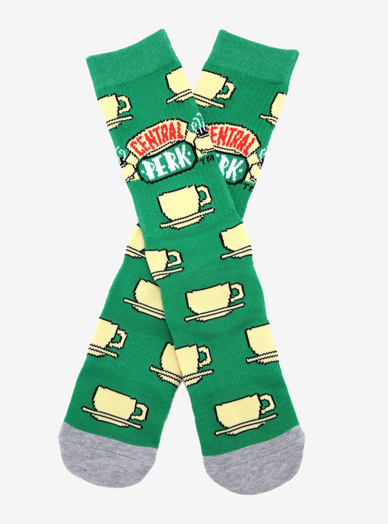 Friends Central Perk Mug Allover Print Crew Socks - BoxLunch Exclusive, , hi-res