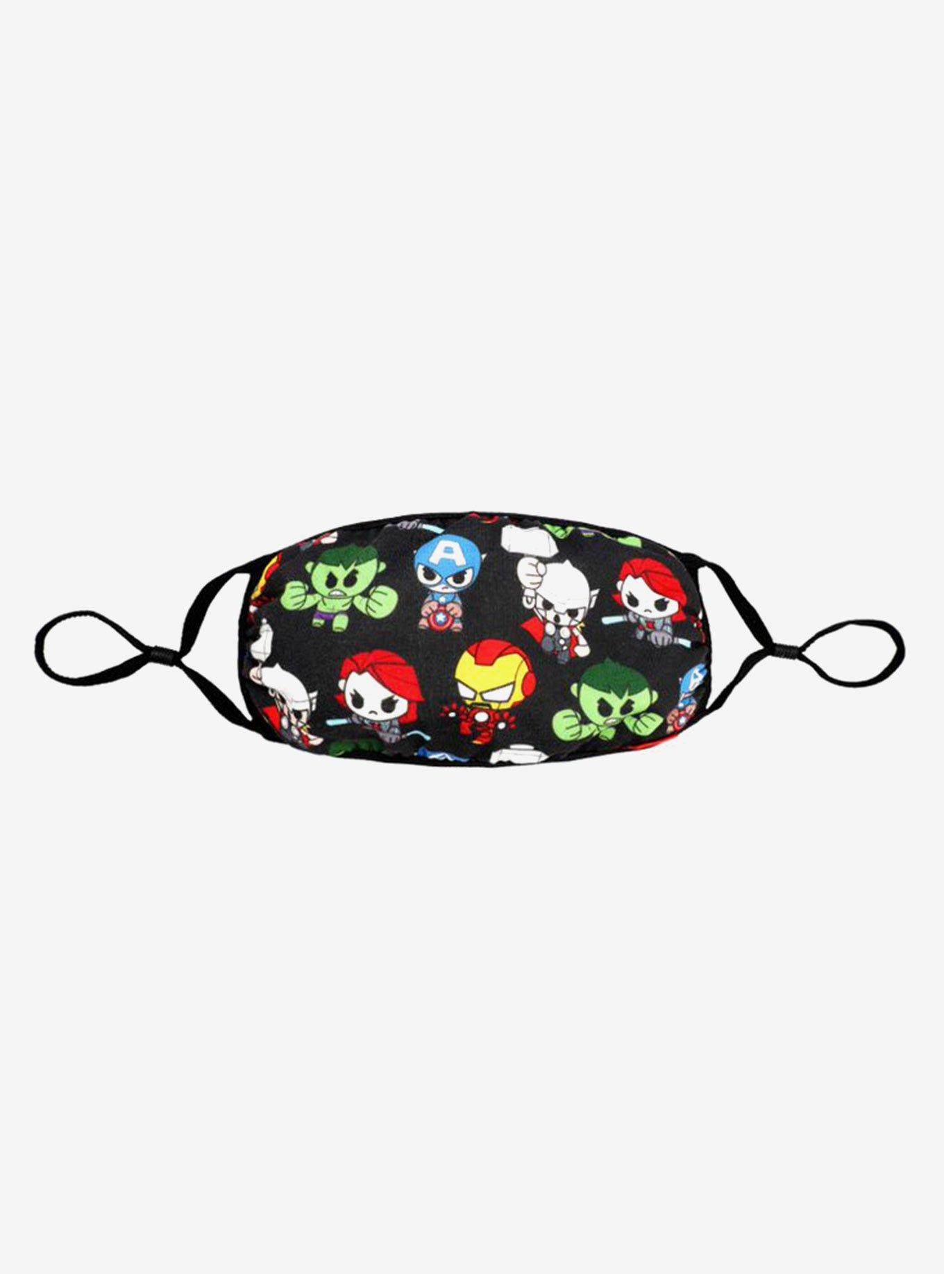 Marvel Avengers Chibi Characters Adjustable Fashion Face Mask, , hi-res