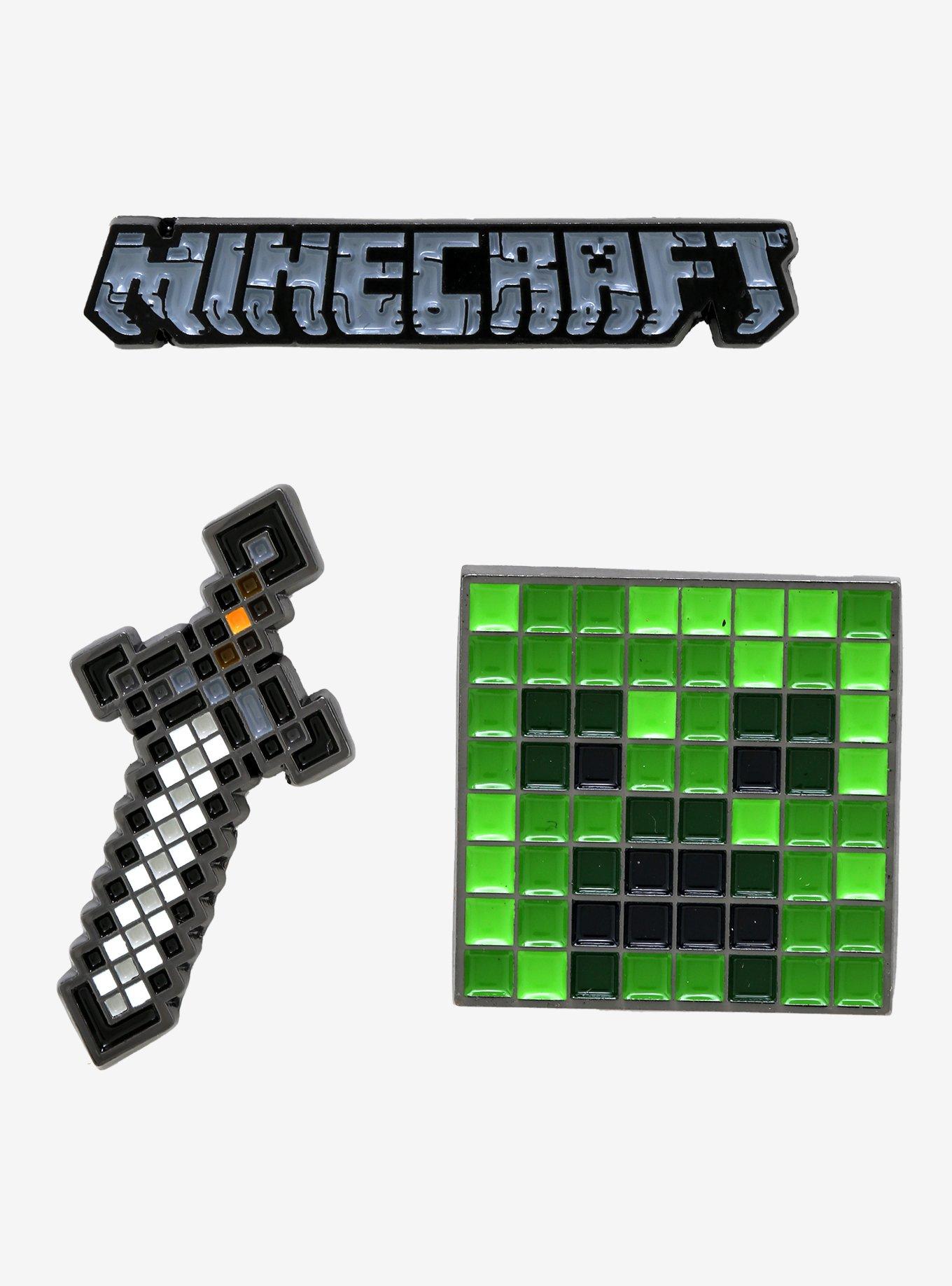 Minecraft Icon Enamel Pin Set, , hi-res